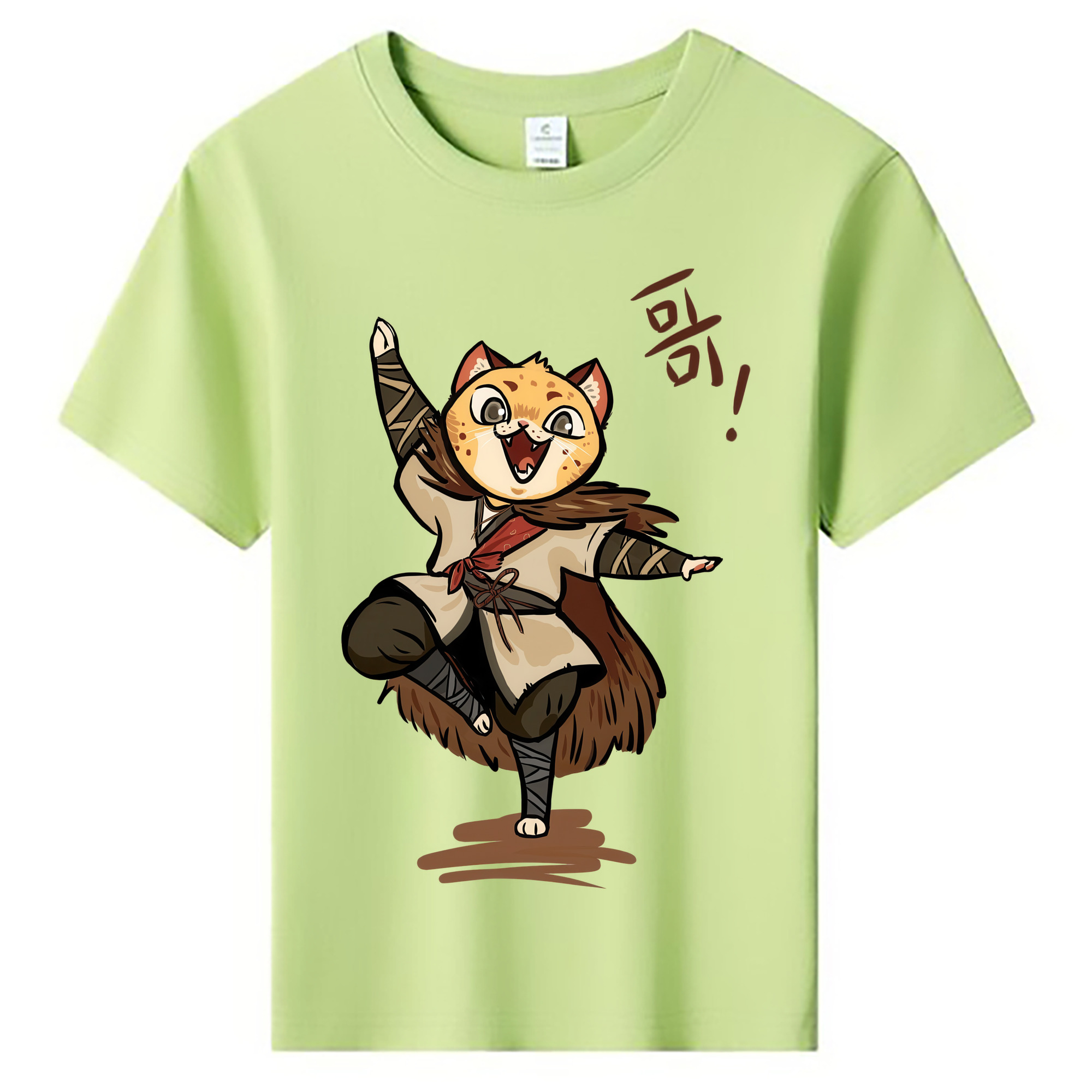 （画像用） Ne Zha 2 ナタ 魔童の大暴れ 綿100％キッズTシャツ（フロントプリント）